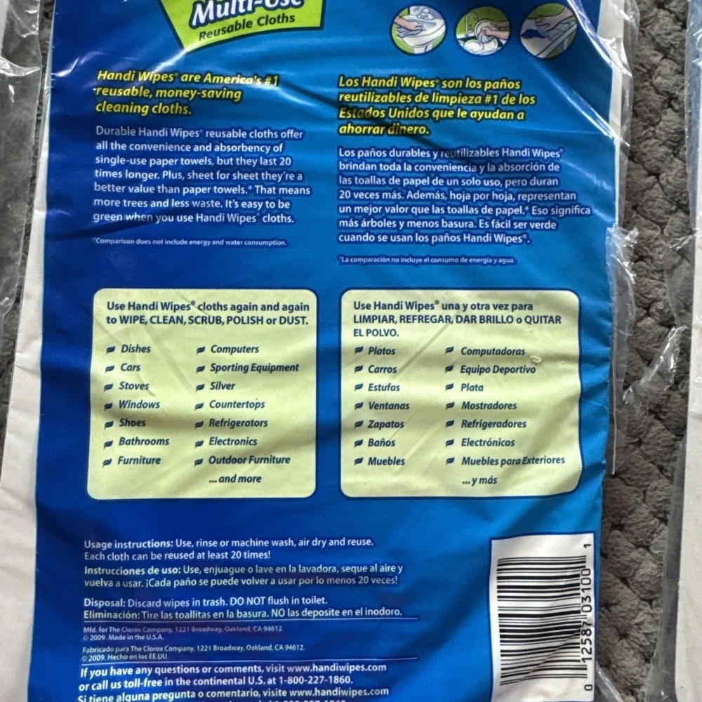 Handi Wipes packs clorox